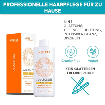 Haarglättende Brasilianische Behandlung Amazonliss Tanino 60 ml - Amazonliss.de