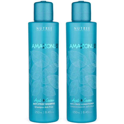 Amazonliss Heimpflege Anti Frizz Shampoo und Spülung Satz - Für mit Keratin behandeltes Haar - Verlängert den glatten Effekt (250 ml)… - Amazonliss.de